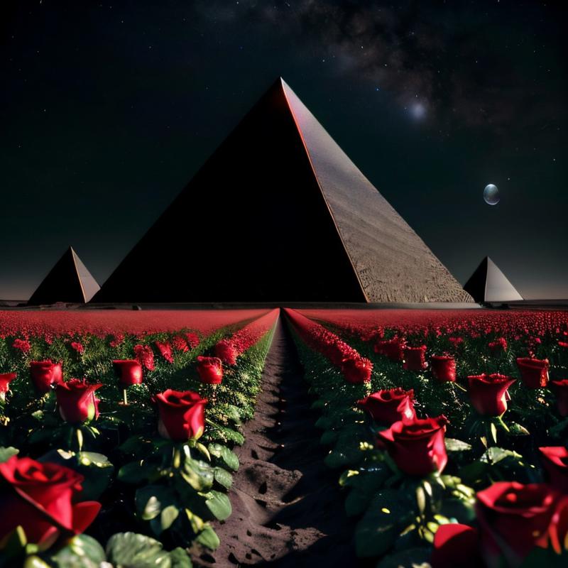 00222-1167795928-masterpiece, intricate photo, field of roses, black pyramid with shiny sleek sides on the moon surface, background earth, fantas.jpg